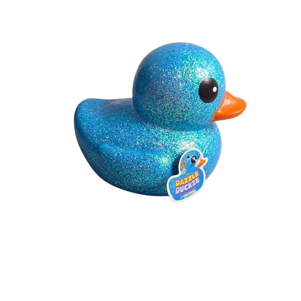 Jumbo Glitter Rubber Ducks - Rubber Ducky Duckies - Cute Novelty